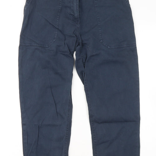 Oasis Womens Blue Cotton Straight Jeans Size 10 L24 in Regular