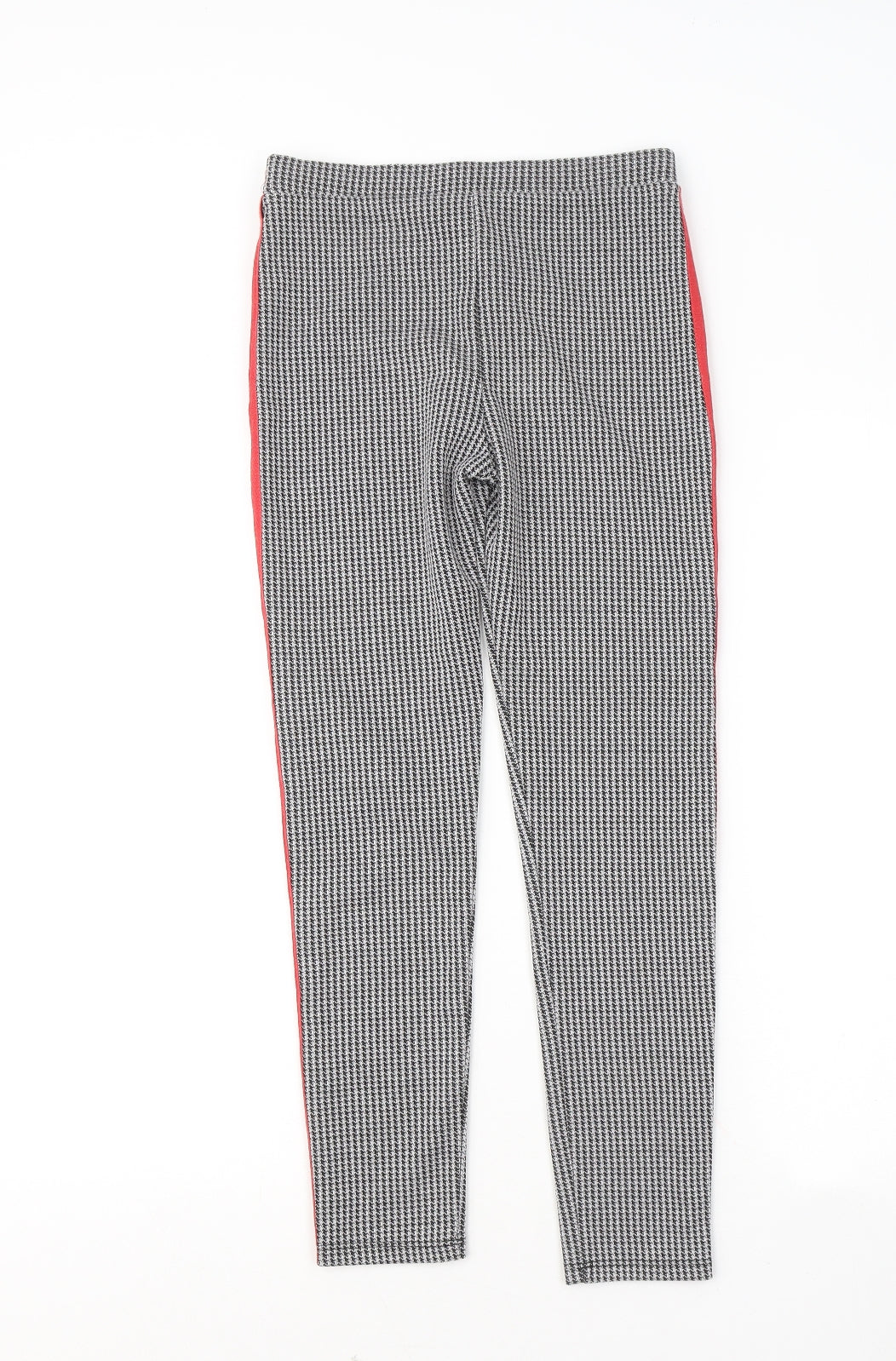 Primark Girls Grey Geometric Polyester Jogger Trousers Size 10-11 Years Regular