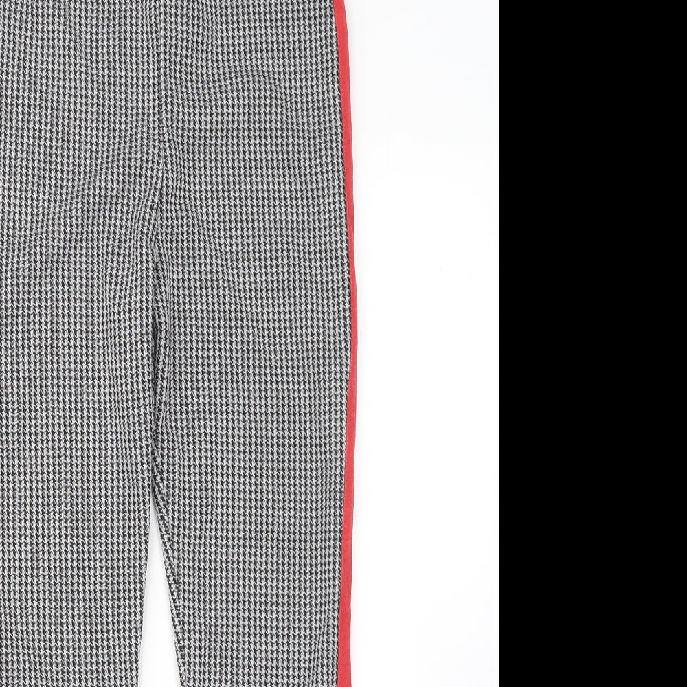 Primark Girls Grey Geometric Polyester Jogger Trousers Size 10-11 Years Regular