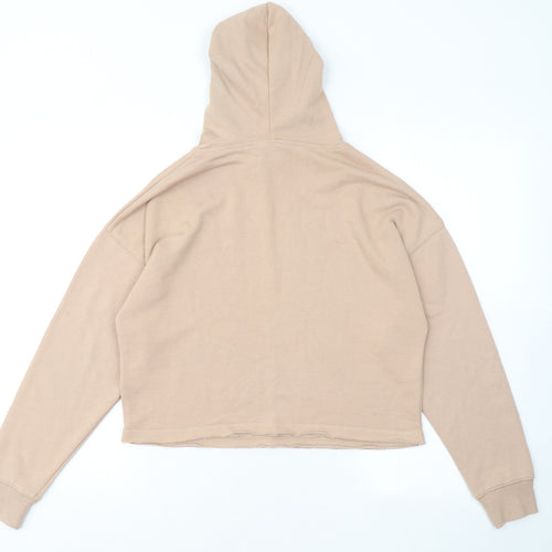 New Look Womens Beige Polyester Pullover Hoodie Size 8