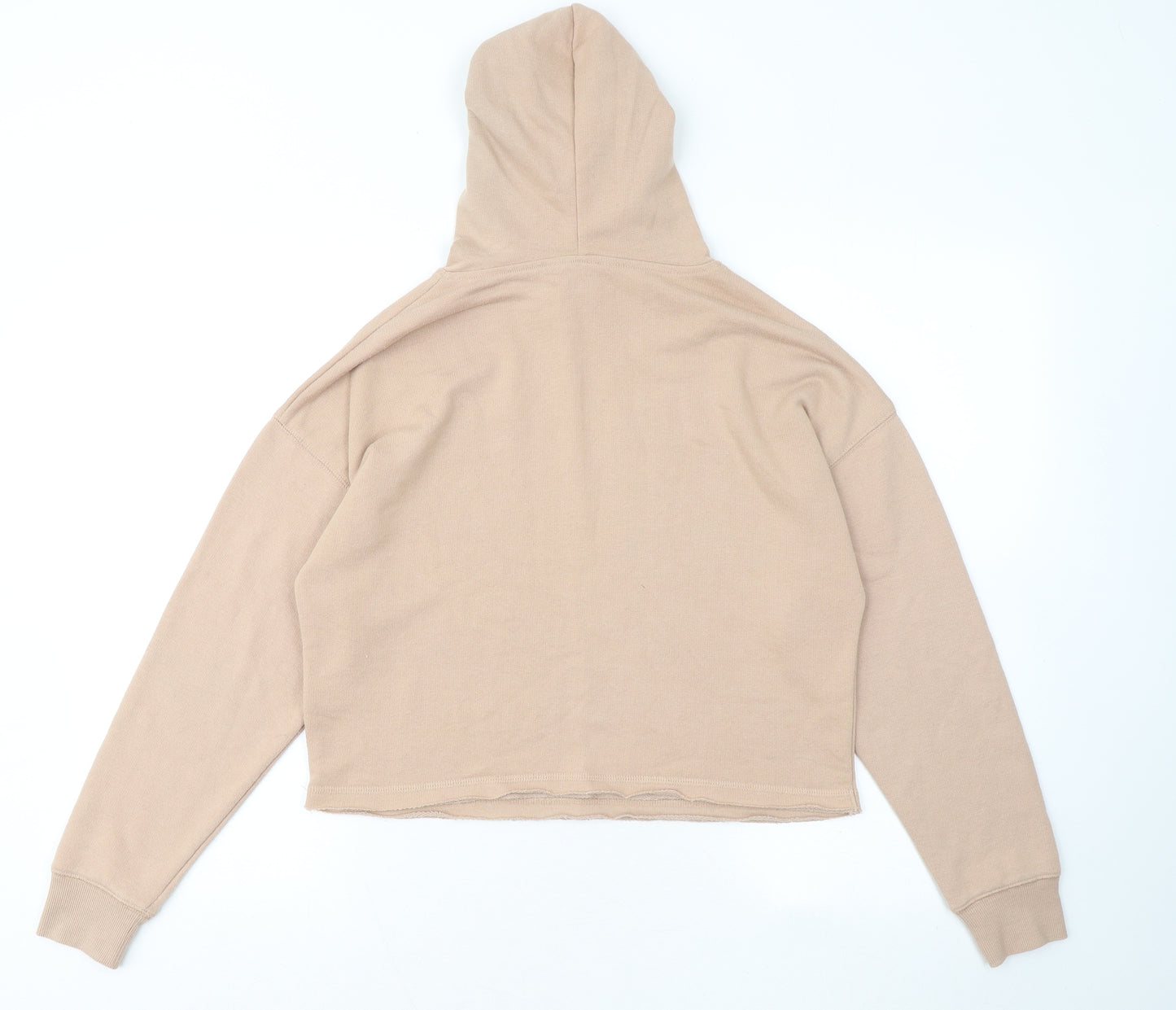 New Look Womens Beige Polyester Pullover Hoodie Size 8