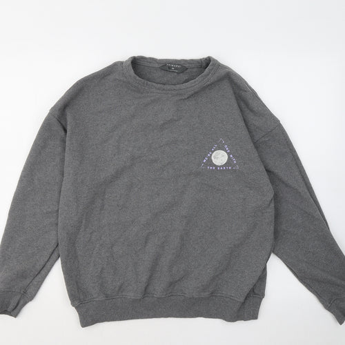 Primark Mens Grey Cotton Pullover Sweatshirt Size XS - we're all one with the earth