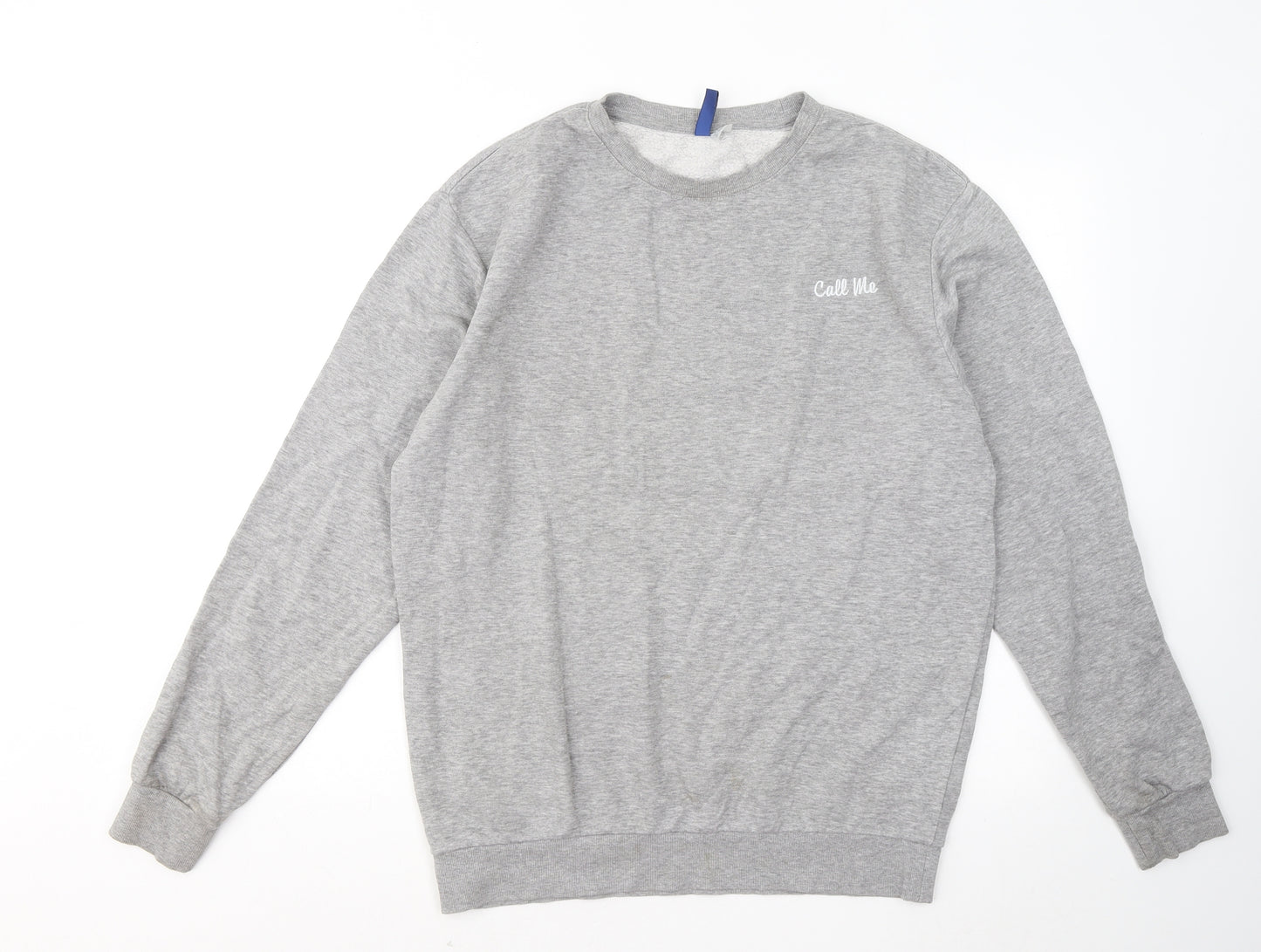 Divided by H&M Womens Grey Cotton Pullover Sweatshirt Size S - Call Me