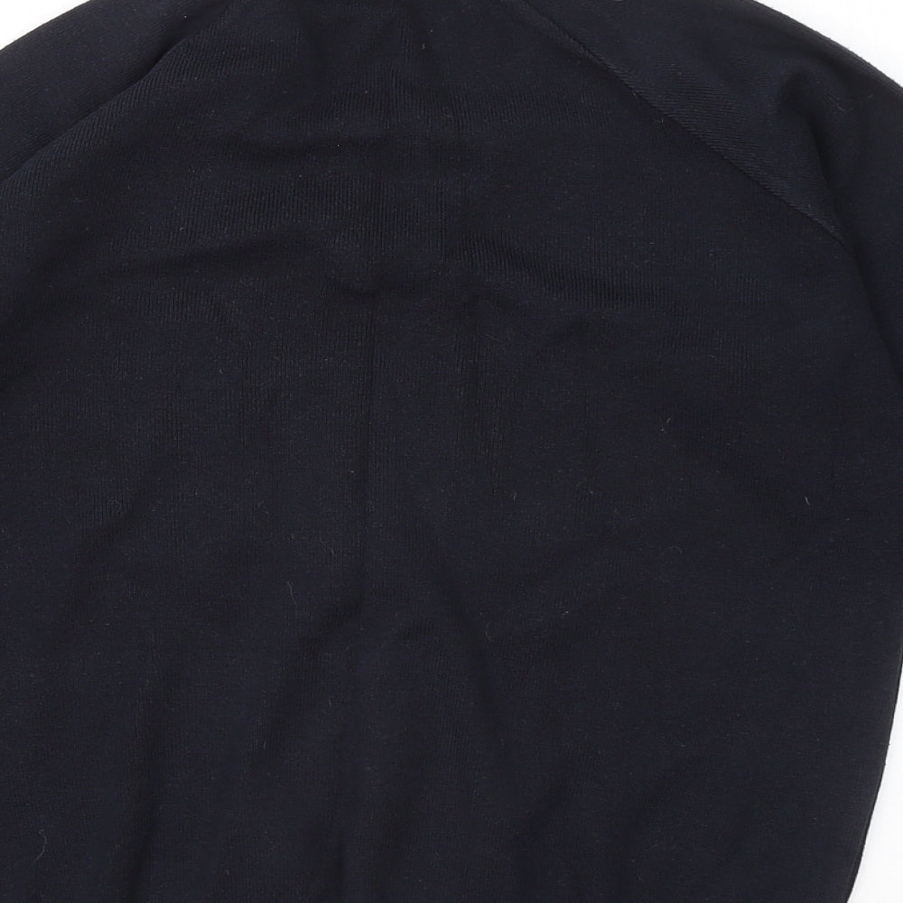 Magicfit Womens Blue V-Neck Cotton Henley Jumper Size 4