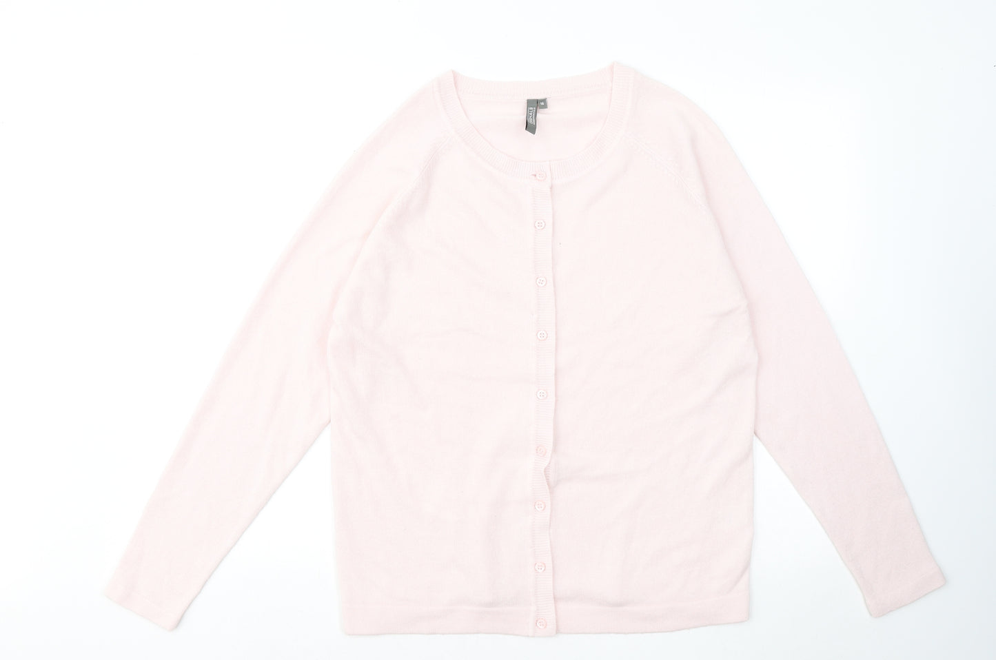 Originals Womens Pink Round Neck Acrylic Pullover Jumper Size 16