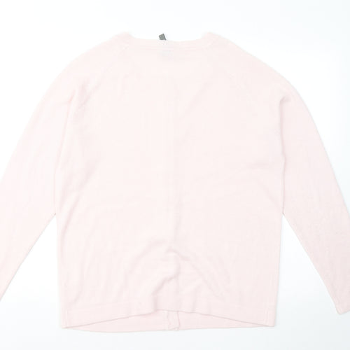 Originals Womens Pink Round Neck Acrylic Pullover Jumper Size 16
