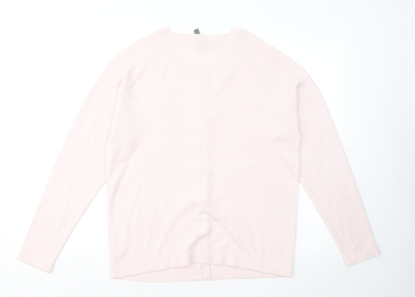 Originals Womens Pink Round Neck Acrylic Pullover Jumper Size 16