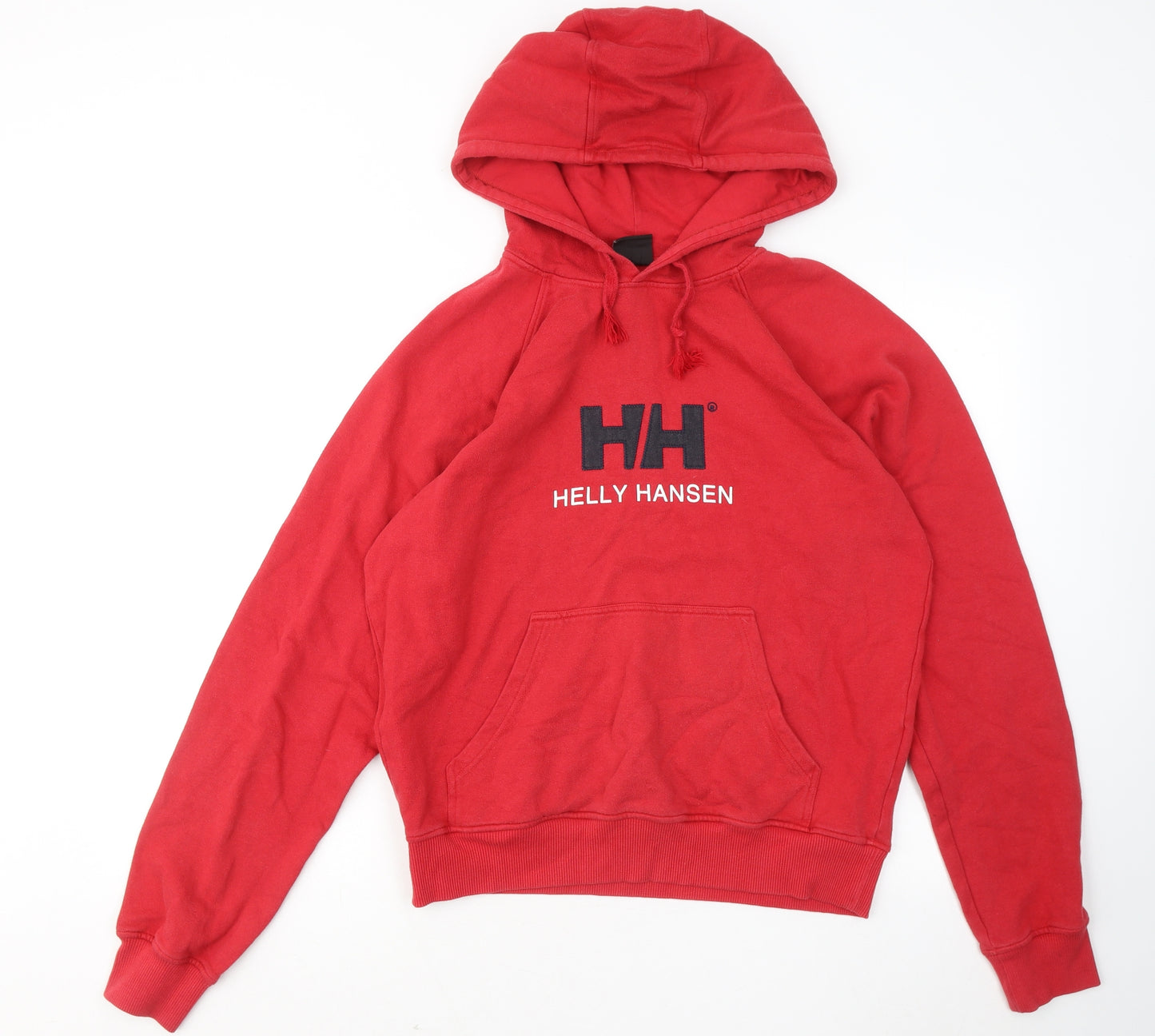 Helly Hansen Mens Red Cotton Pullover Hoodie Size M