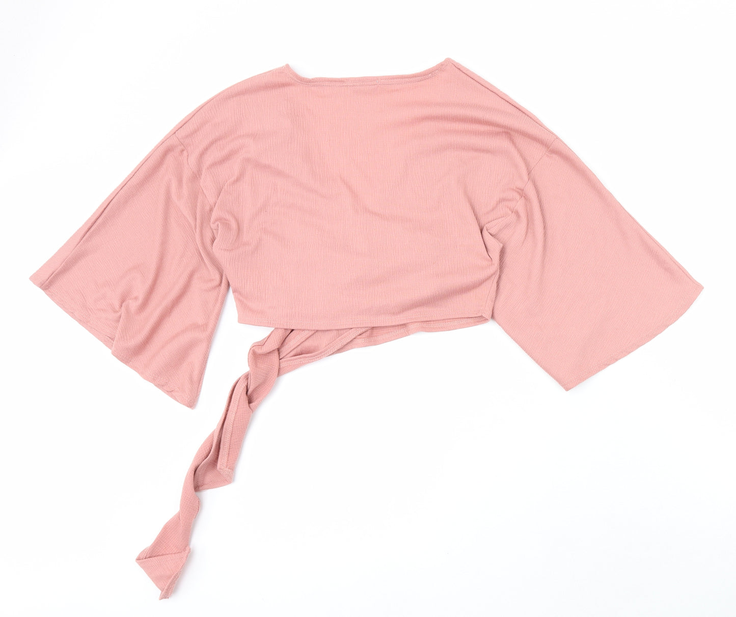 Cotton:On Womens Pink V-Neck Polyester Cardigan Jumper Size S