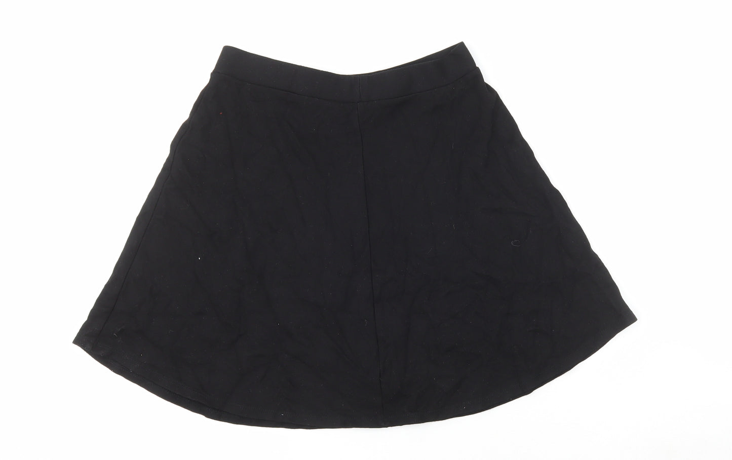 George Womens Black Viscose Skater Skirt Size 8