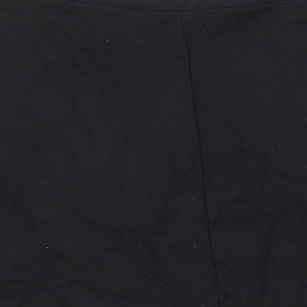 George Womens Black Viscose Skater Skirt Size 8