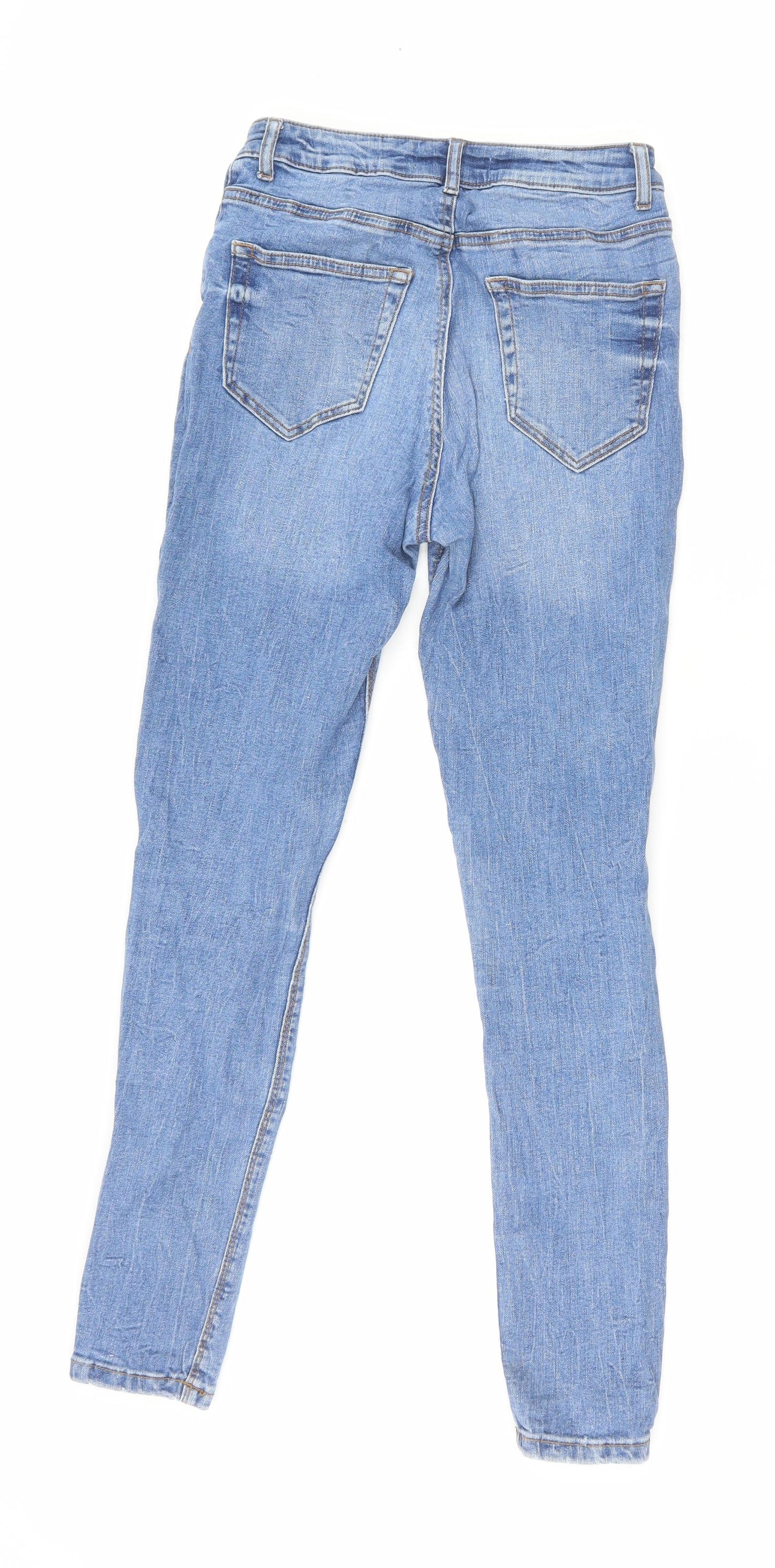 Denim Co Womens Blue Cotton Straight Jeans Size 10 L28 in Regular