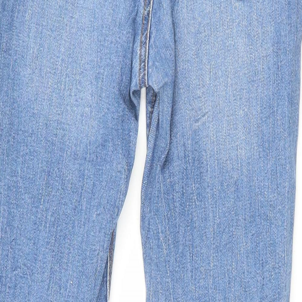 Denim Co Womens Blue Cotton Straight Jeans Size 10 L28 in Regular