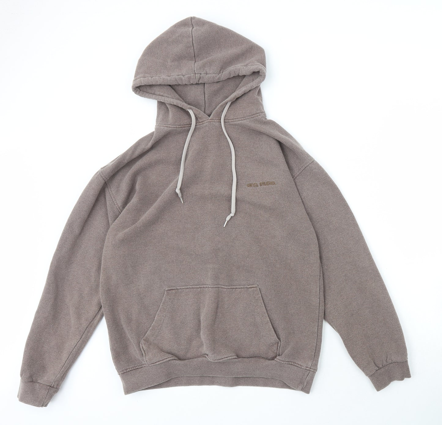 Boohoo Womens Brown Polyester Pullover Hoodie Size S