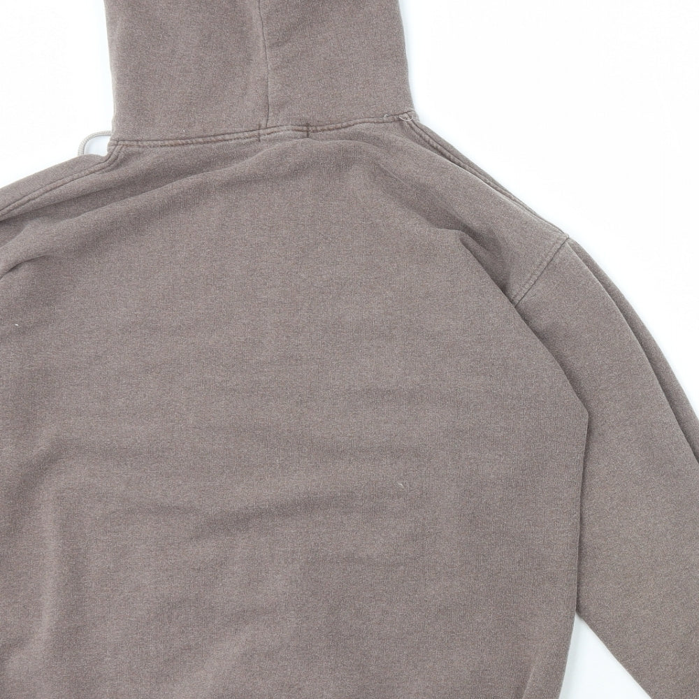 Boohoo Womens Brown Polyester Pullover Hoodie Size S