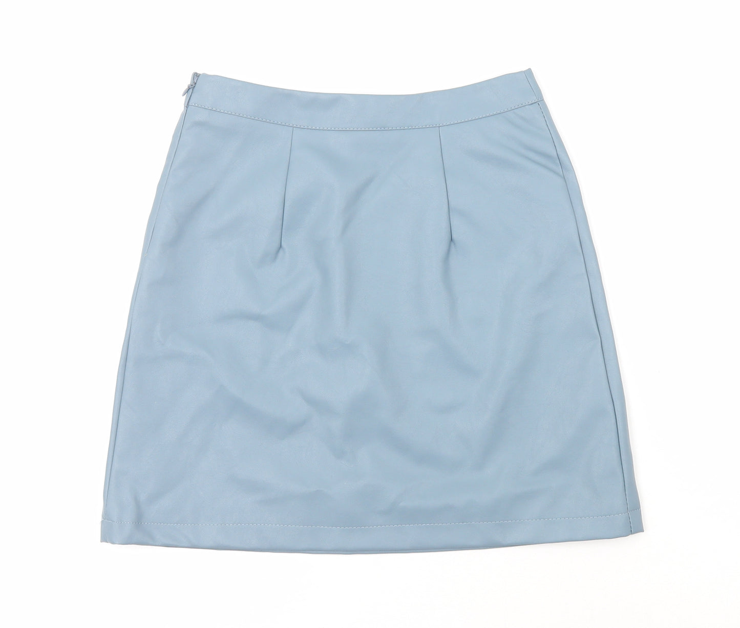 Primark Womens Blue Polyester A-Line Skirt Size 6