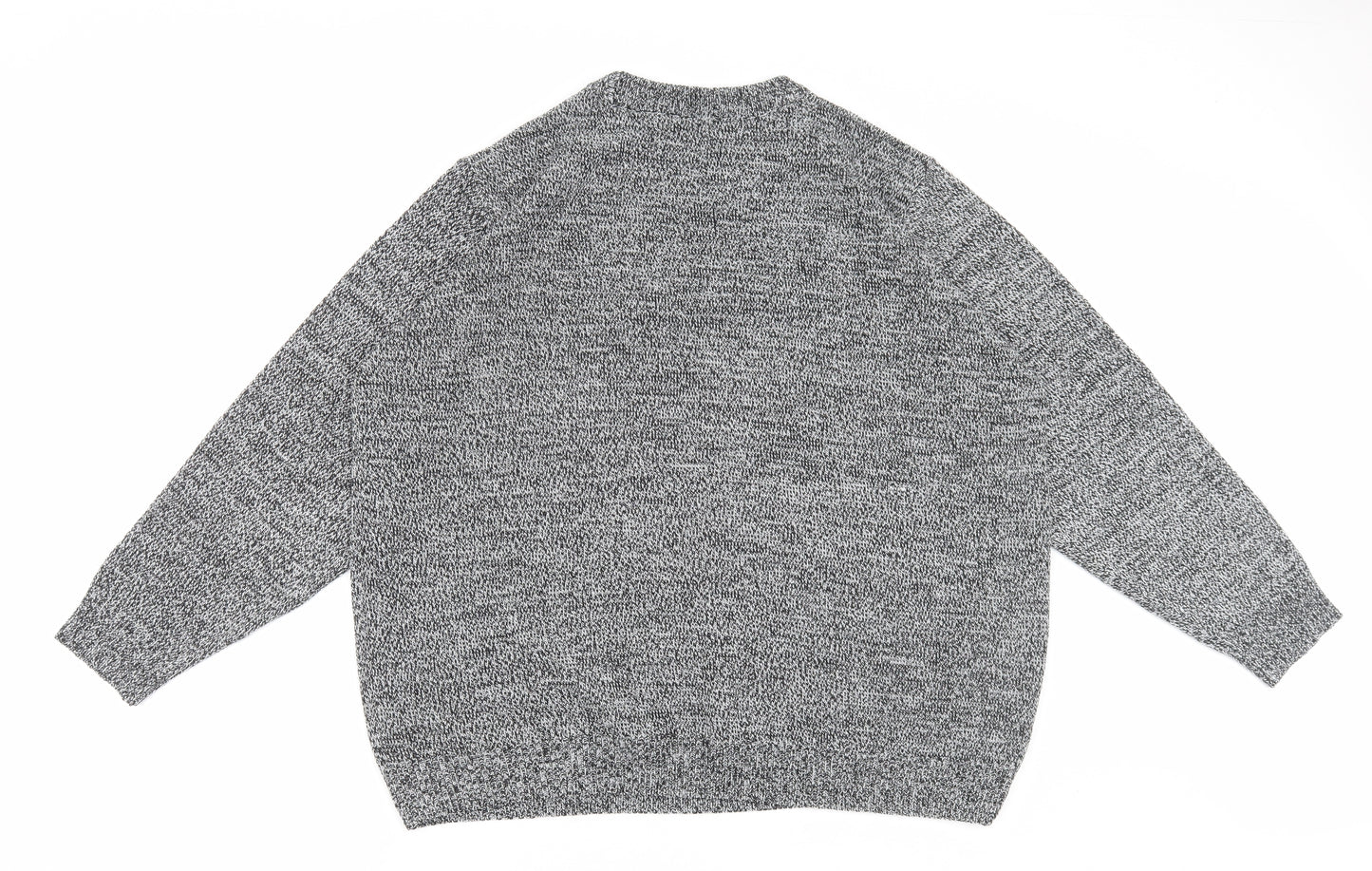 Damart Womens Grey Round Neck Acrylic Pullover Jumper Size 22