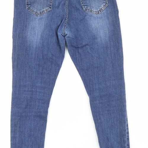 Hera Womens Blue Cotton Straight Jeans Size 30 in L28 in Regular