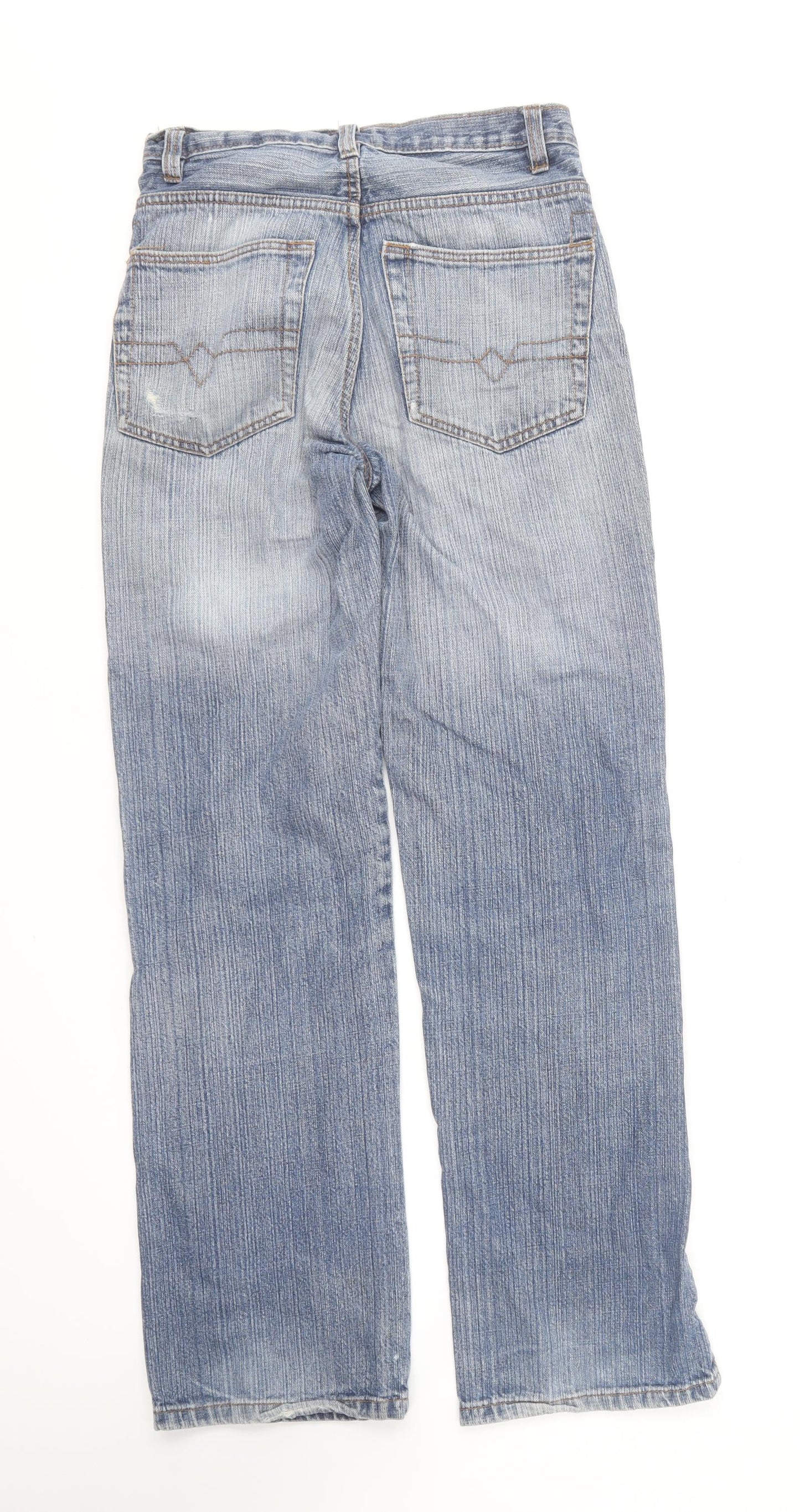 Denim & Co. Mens Blue Cotton Straight Jeans Size 28 in L32 in Regular
