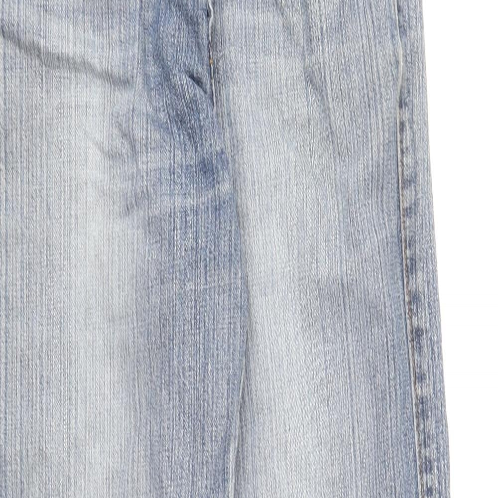 Denim & Co. Mens Blue Cotton Straight Jeans Size 28 in L32 in Regular