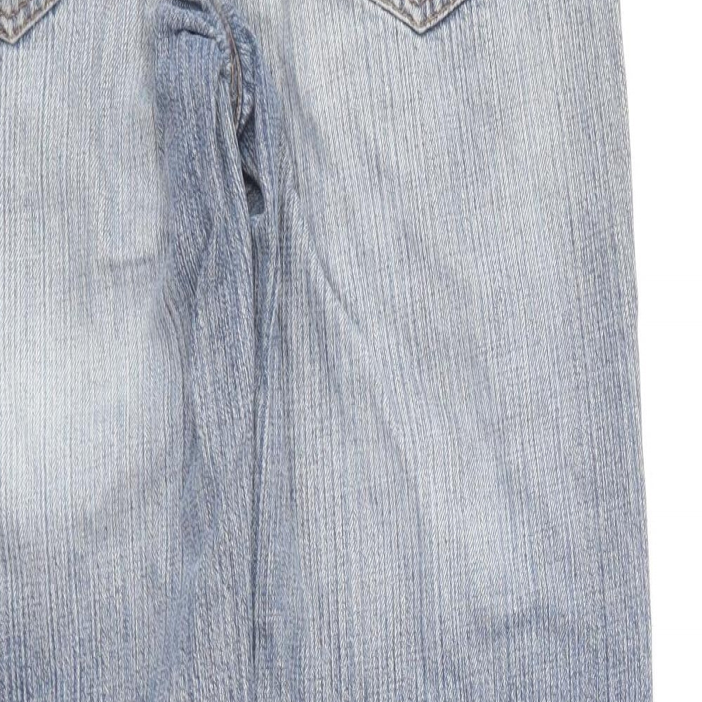 Denim & Co. Mens Blue Cotton Straight Jeans Size 28 in L32 in Regular