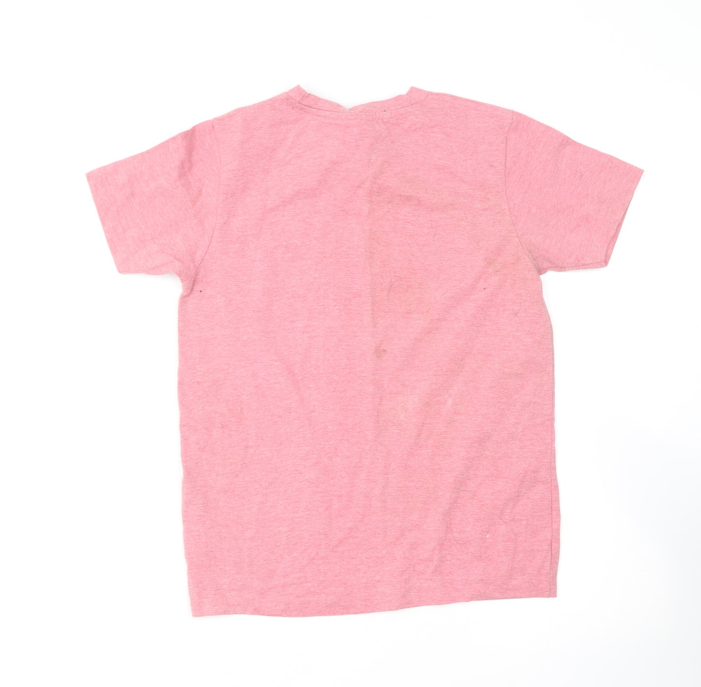 Marvel Boys Pink Cotton Basic T-Shirt Size 11-12 Years Round Neck - Spiderman