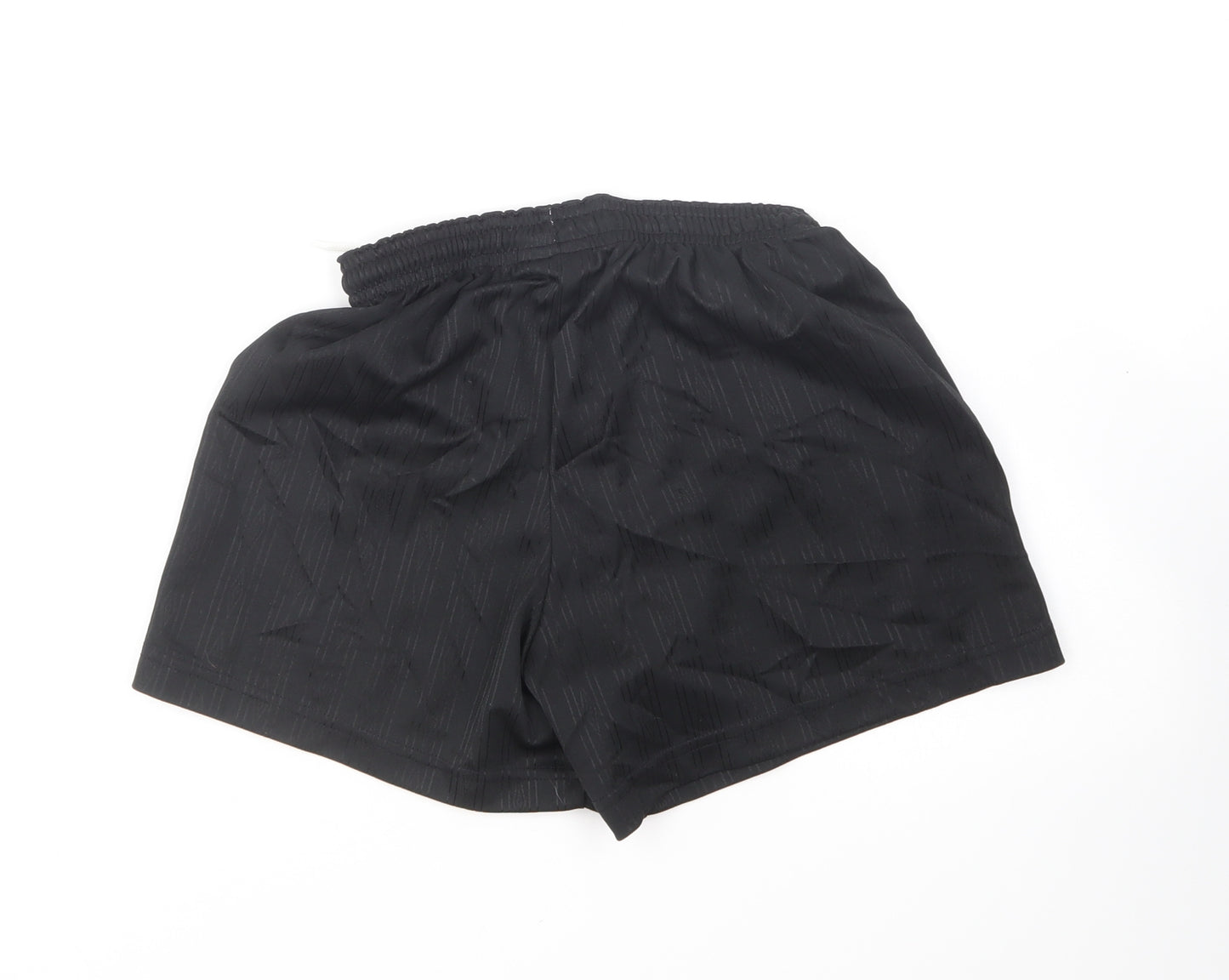 Umbro Boys Black Polyester Sweat Shorts Size 8-9 Years Regular