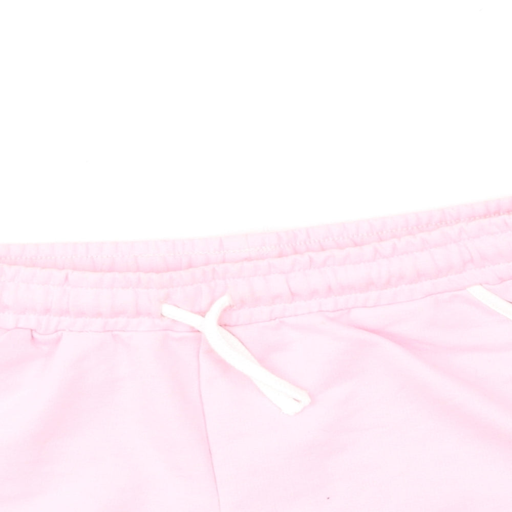 Primark Girls Pink Polyester Sweat Shorts Size 12-13 Years Regular