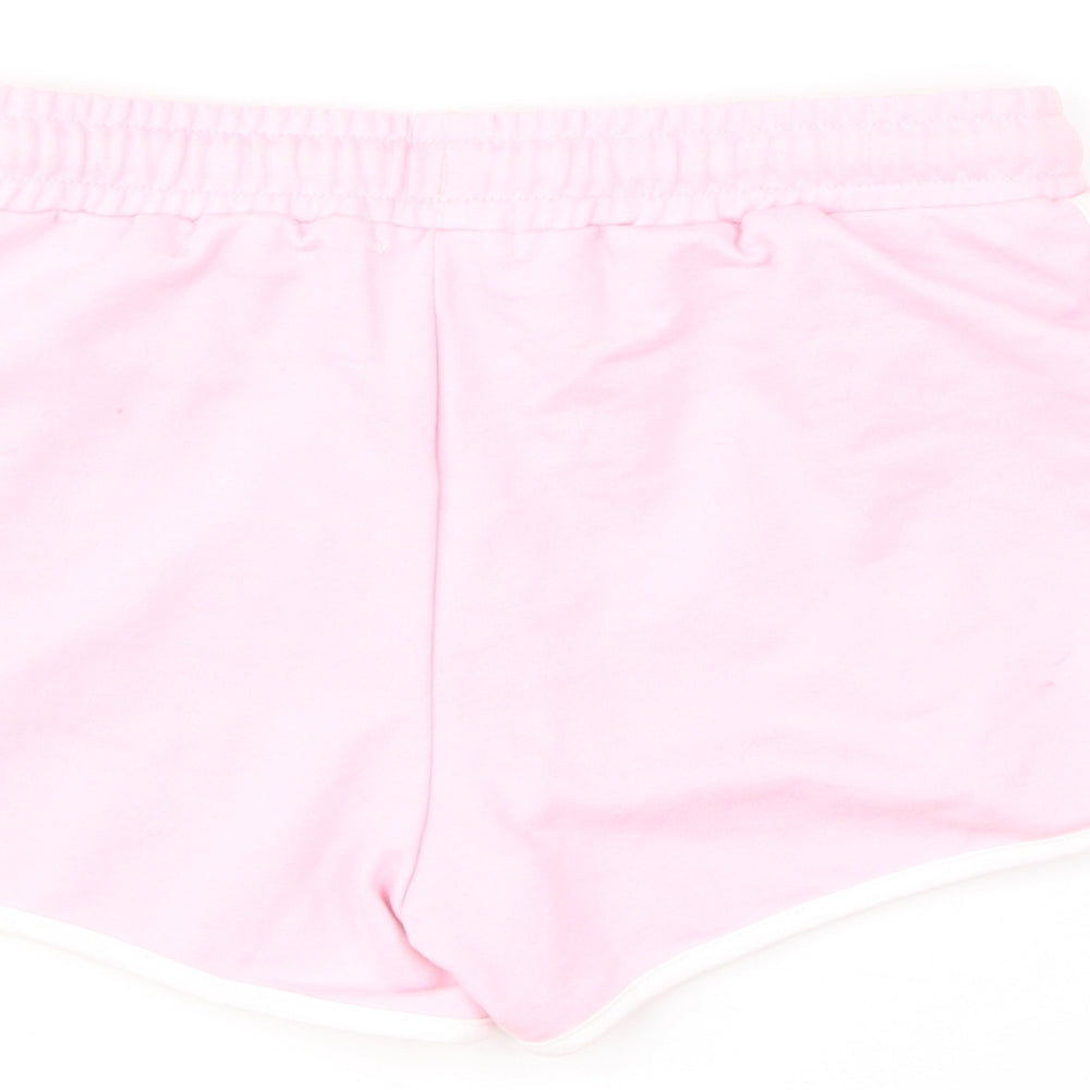 Primark Girls Pink Polyester Sweat Shorts Size 12-13 Years Regular