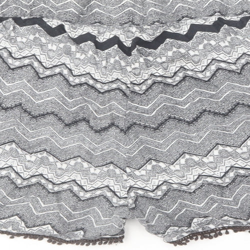 Atmosphere Womens Black Geometric Cotton Culotte Shorts Size 12 L5 in Regular