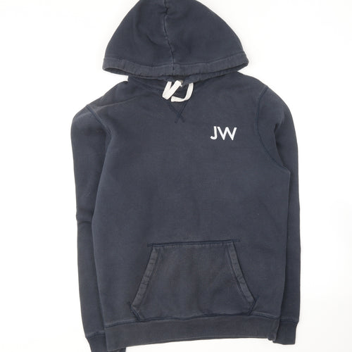 Jack Wills Womens Blue Cotton Pullover Hoodie Size XS
