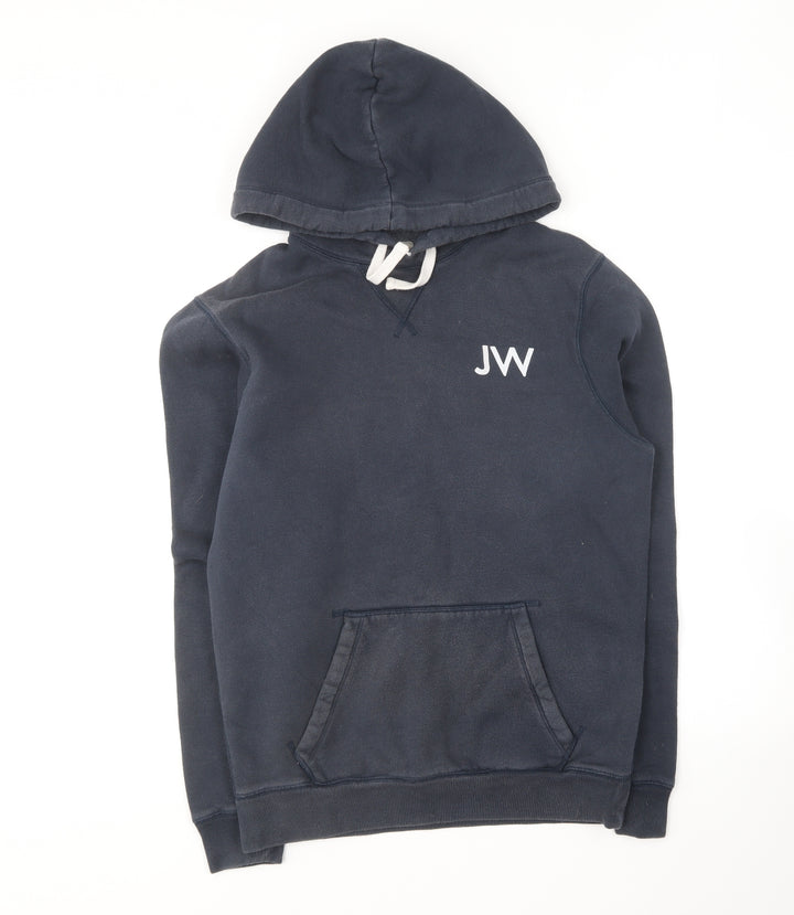Jack Wills Womens Blue Cotton Pullover Hoodie Size XS
