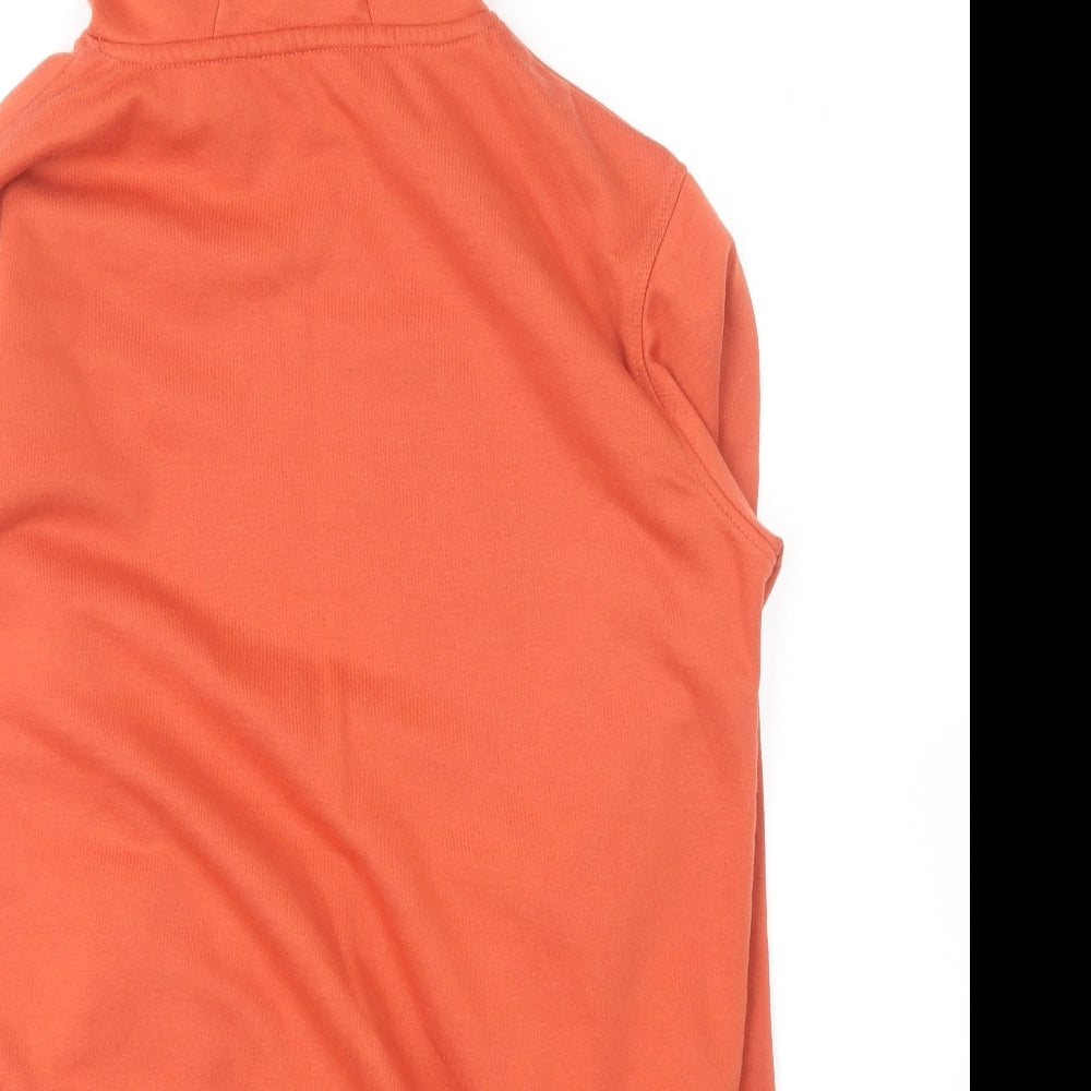 Primark Womens Orange Polyester Pullover Hoodie Size 10
