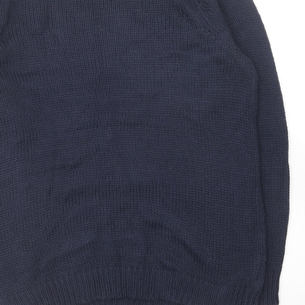 George Womens Blue Round Neck Acrylic Pullover Jumper Size 14 - Christmas Jumper