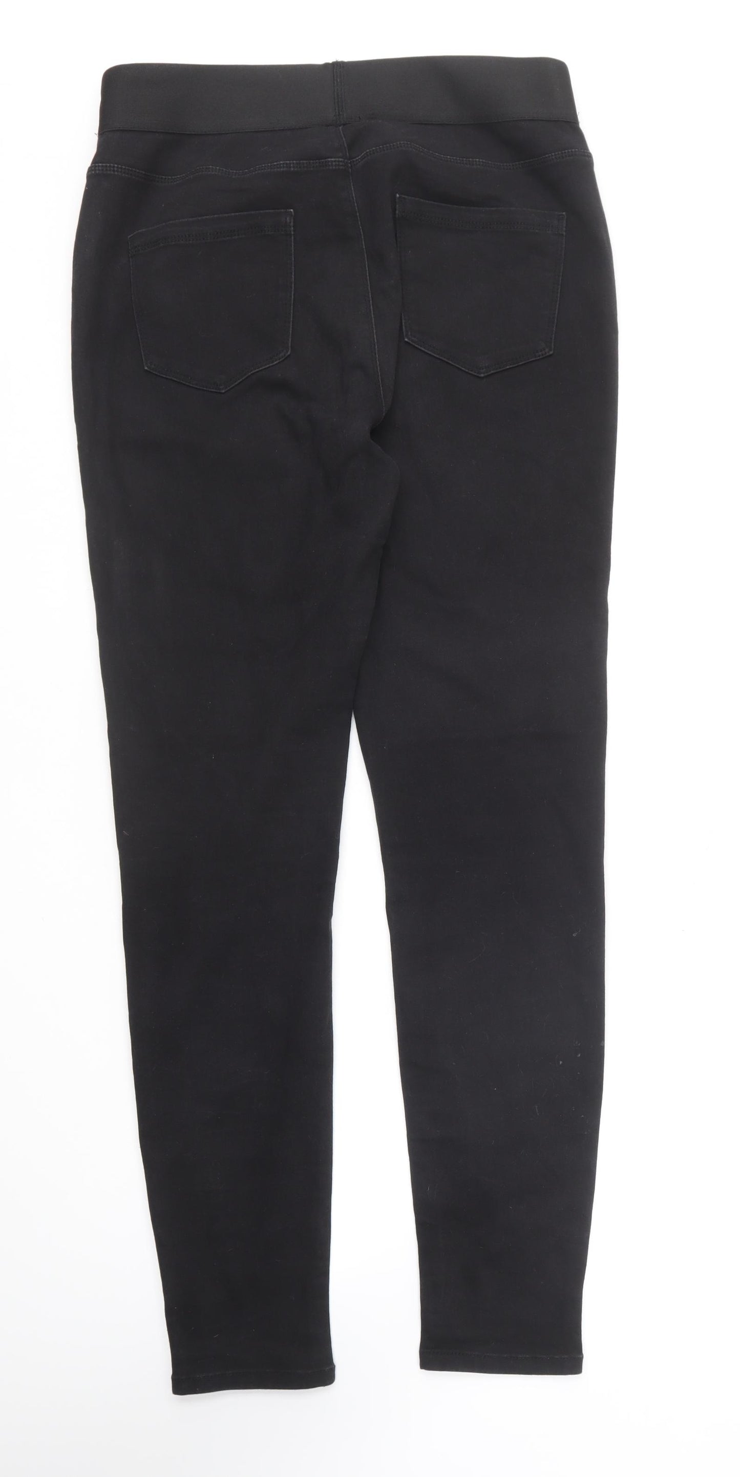 George Womens Black Cotton Jegging Leggings Size 16 L30 in