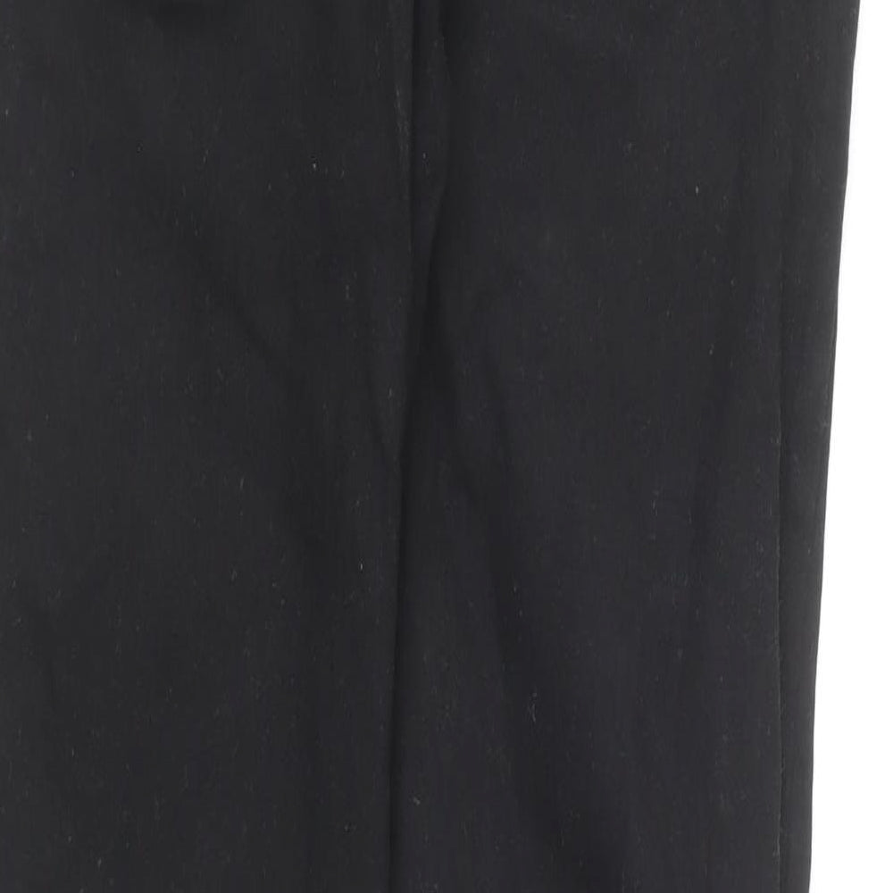 River Island Womens Black Cotton Straight Jeans Size 32 in L34 in Regular