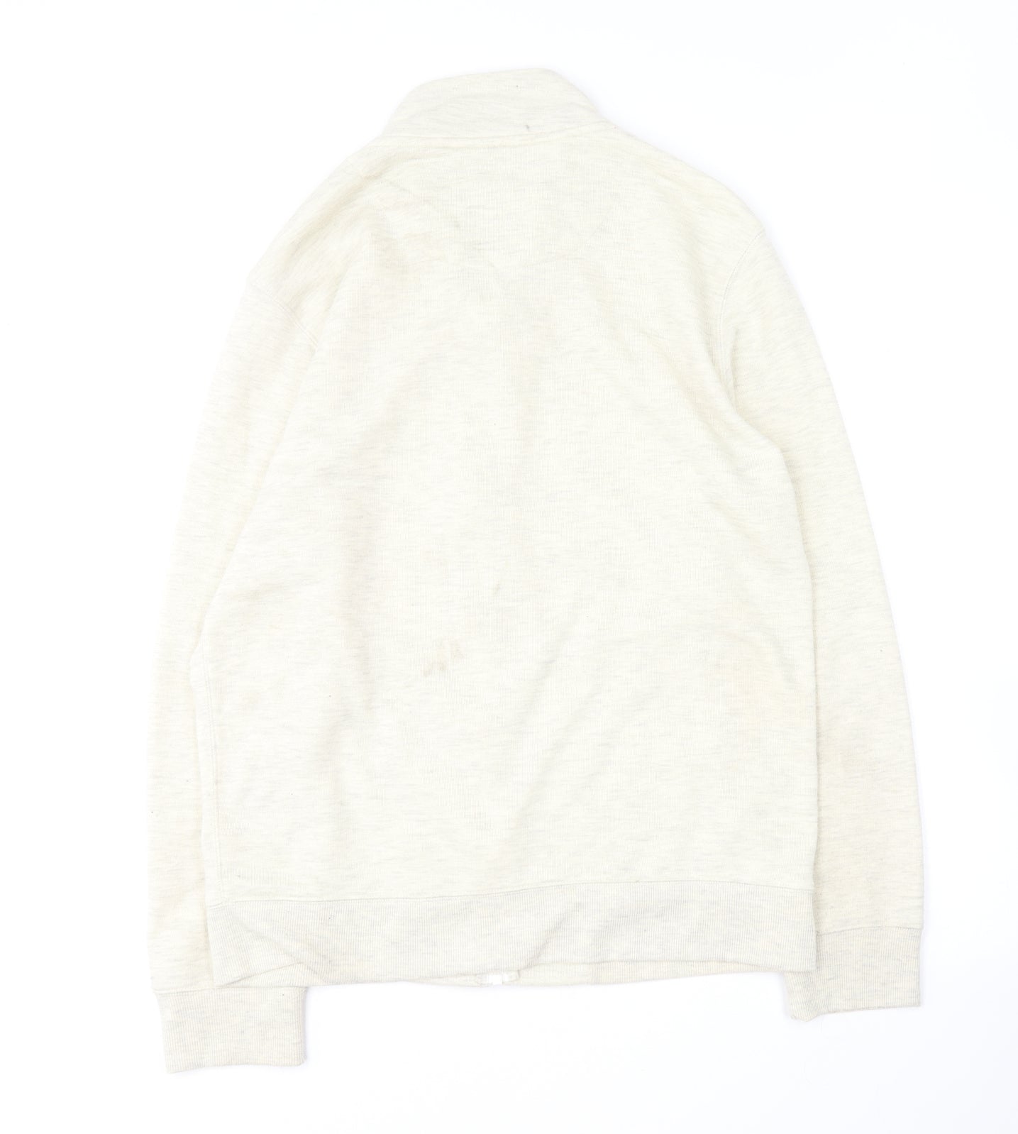 Matalan Mens Beige Cotton Full Zip Sweatshirt Size M