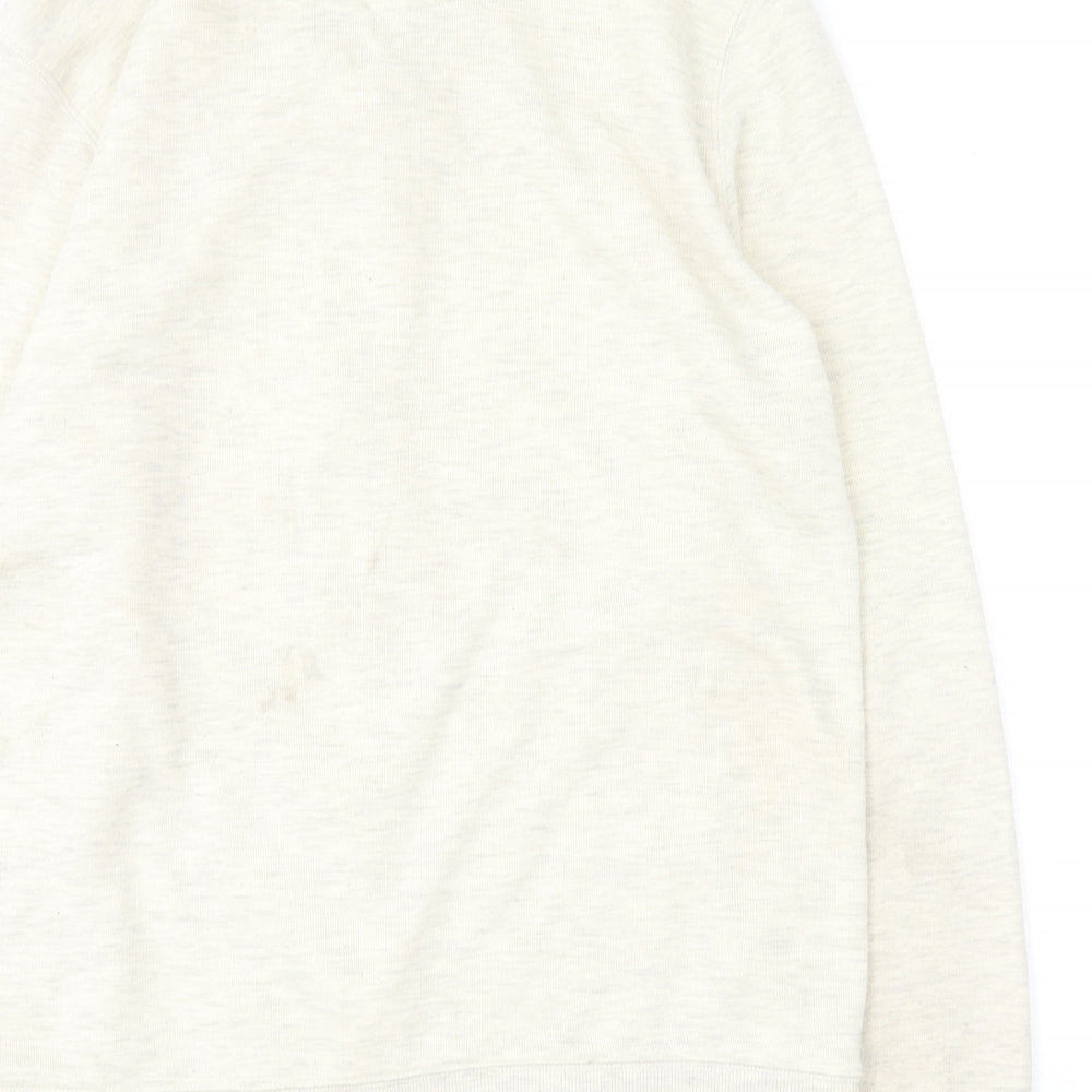 Matalan Mens Beige Cotton Full Zip Sweatshirt Size M