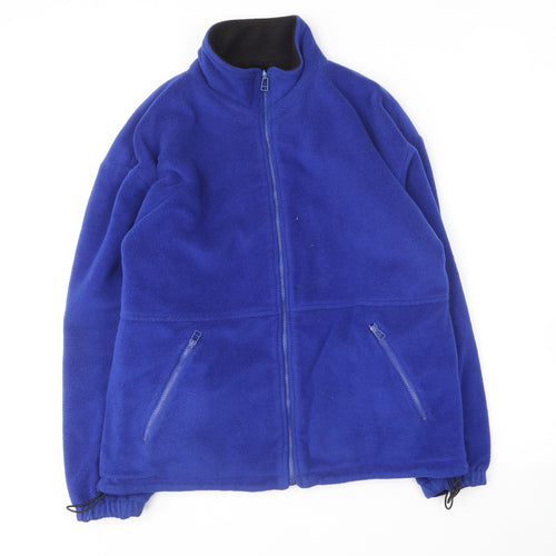 Icecube Mens Blue Polyester Full Zip Sweatshirt Size S
