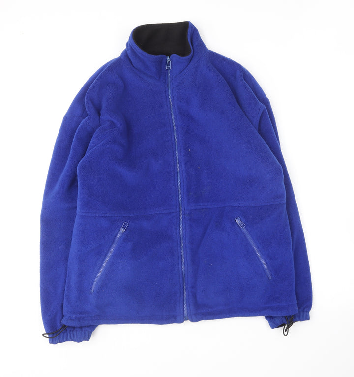 Icecube Mens Blue Polyester Full Zip Sweatshirt Size S