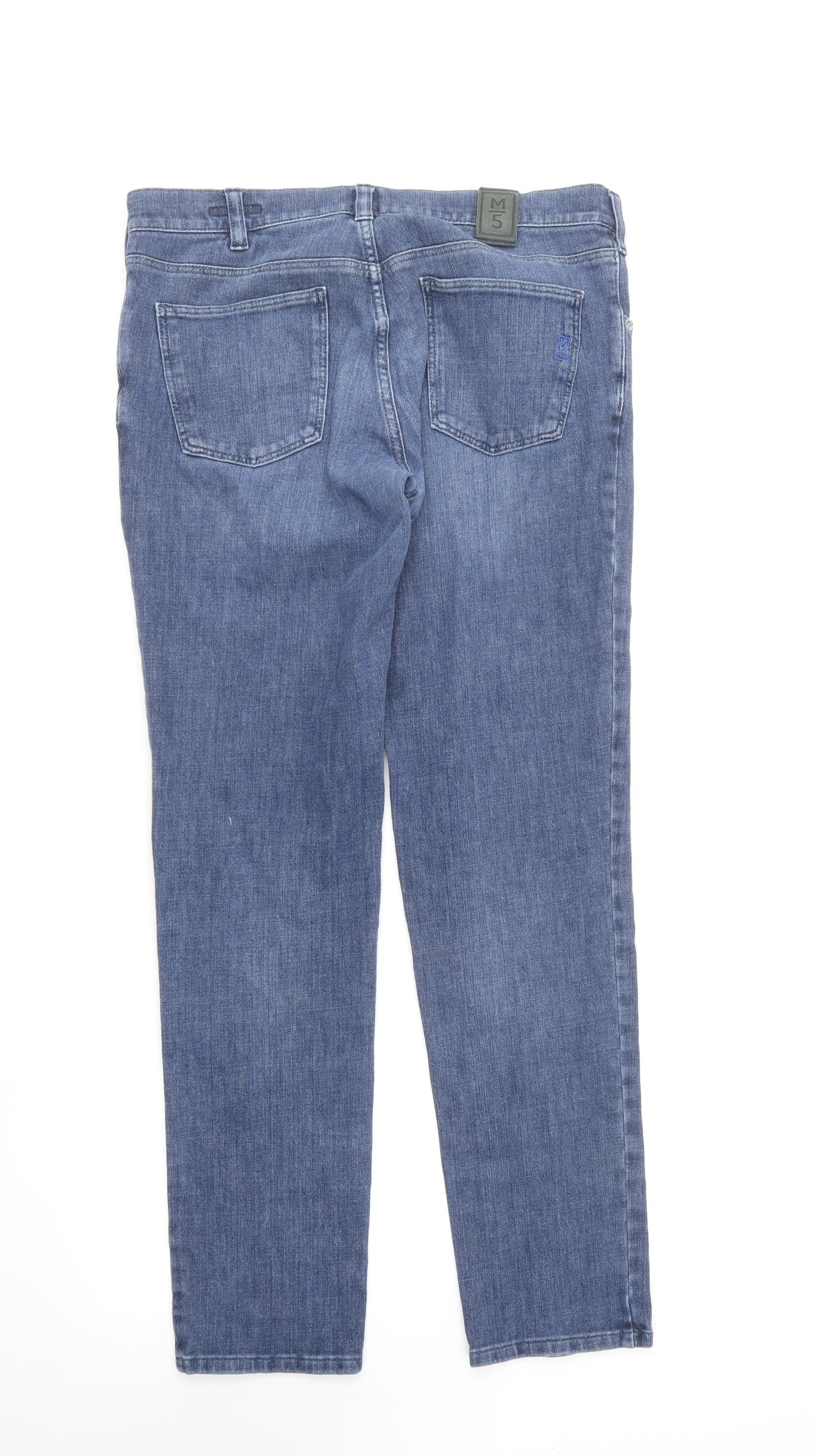 M5 By Meyer Womens Blue Polyester Skinny Jeans Size 33 in L32 in Slim