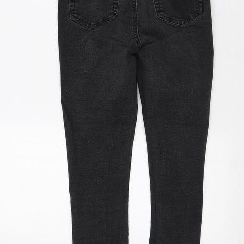 Denim & Co. Womens Black Cotton Skinny Jeans Size 10 L25 in Regular
