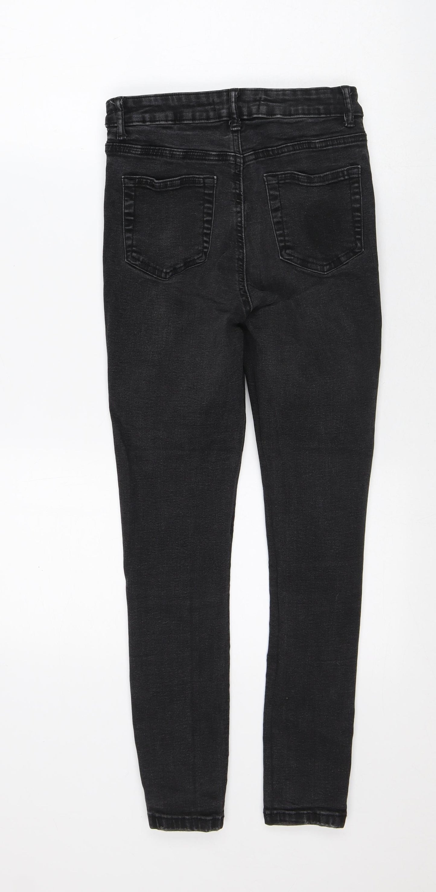 Denim & Co. Womens Black Cotton Skinny Jeans Size 10 L25 in Regular
