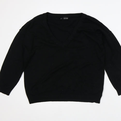 Body Flirt Womens Black Viscose Pullover Sweatshirt Size M