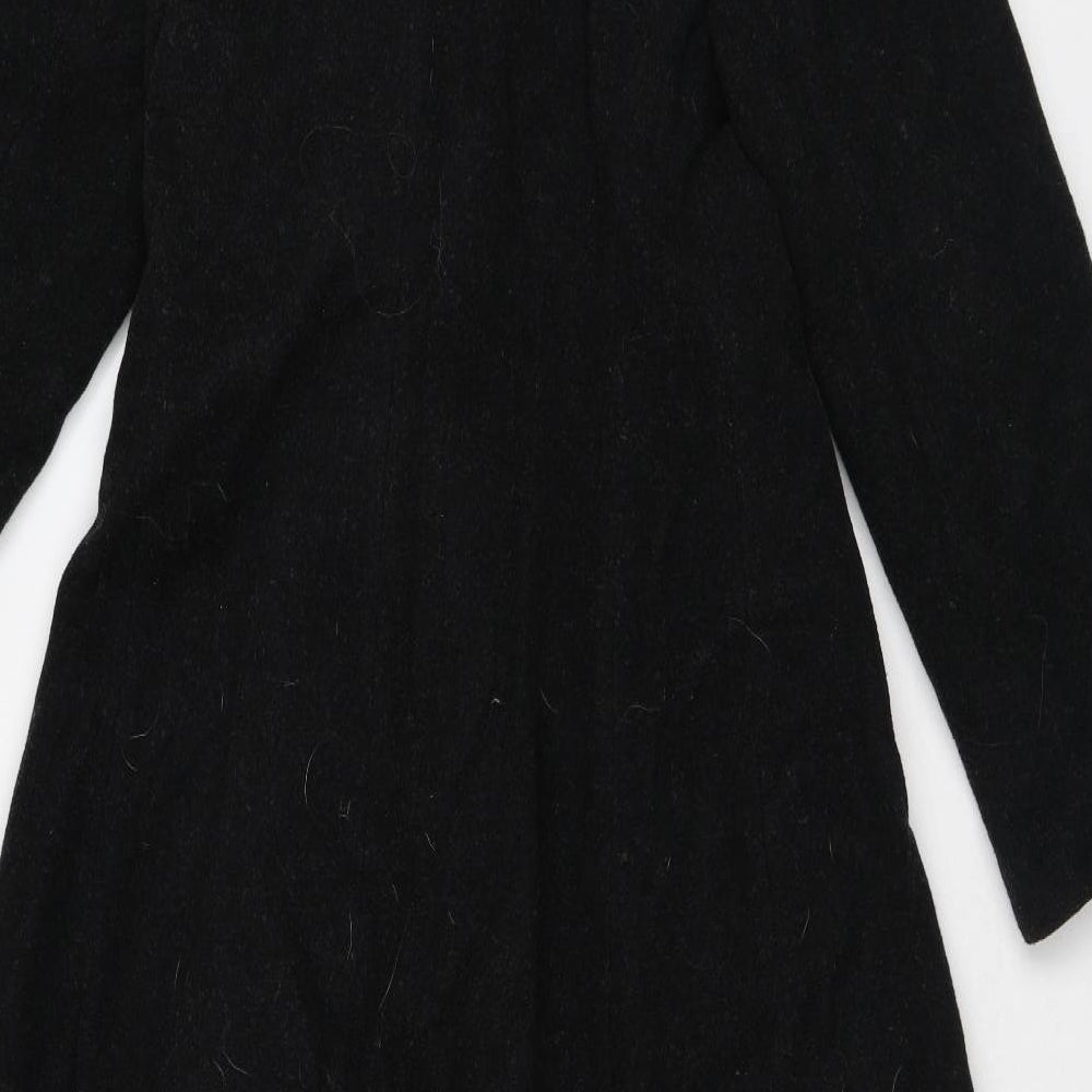 River Island Womens Black Trench Coat Coat Size 12