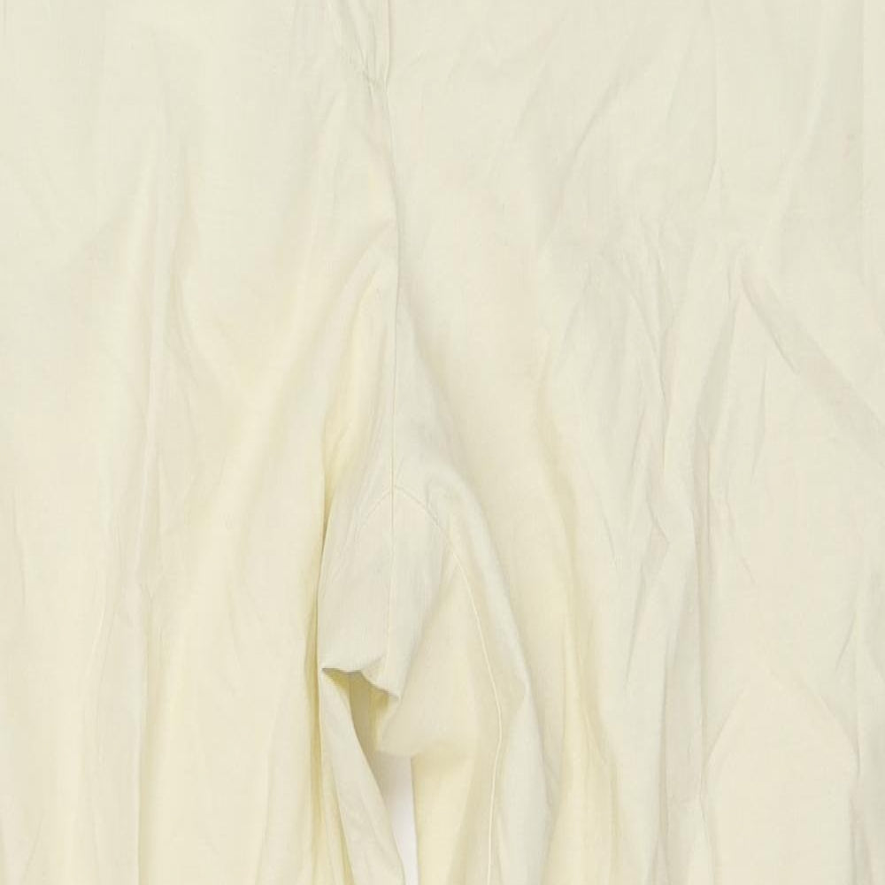 Frank Eden Mens Beige Polyester Trousers Size 30 in L28 in Regular