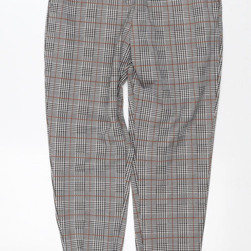 Cameo Rose Womens Multicoloured Plaid Polyester Carrot Trousers Size 8 L27 in Regular