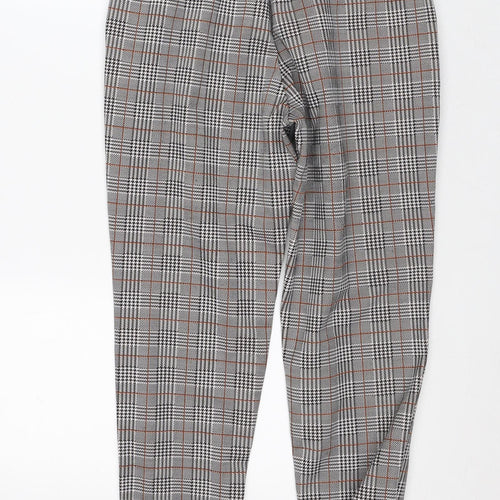 Cameo Rose Womens Multicoloured Plaid Polyester Carrot Trousers Size 8 L27 in Regular