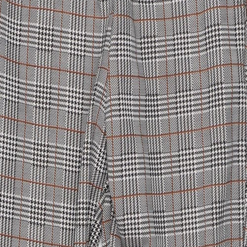 Cameo Rose Womens Multicoloured Plaid Polyester Carrot Trousers Size 8 L27 in Regular