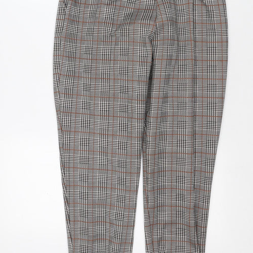 Cameo Rose Womens Multicoloured Plaid Polyester Carrot Trousers Size 12 L28 in Regular